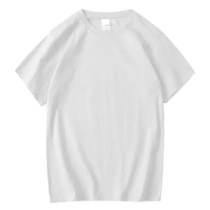 Summer Casual Men's T-Shirt Solid Color Soft and Loose Round Neck Top for Men Loose Soft Cool Cotton Mal… - product view 4